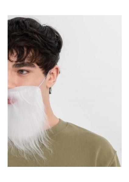 Beyaz Kırçıllı Takma Sakal Çocuk Yetişkin fiyatları