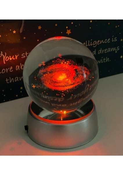 3D Samanyolu Galaksi Toz Bulutu Nebula Işıklı Renkli Cam Küre,kristal Kar Küre fırsatları