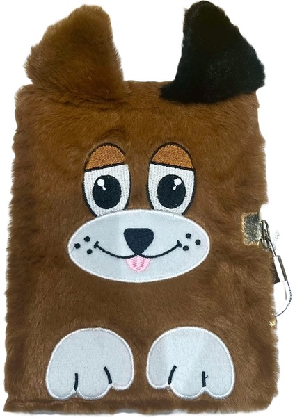 Kilitli Peluş Defter 15X21