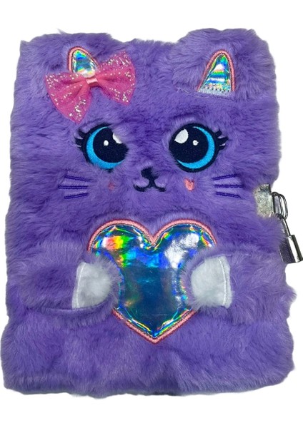 Kilitli Peluş Defter 15X21