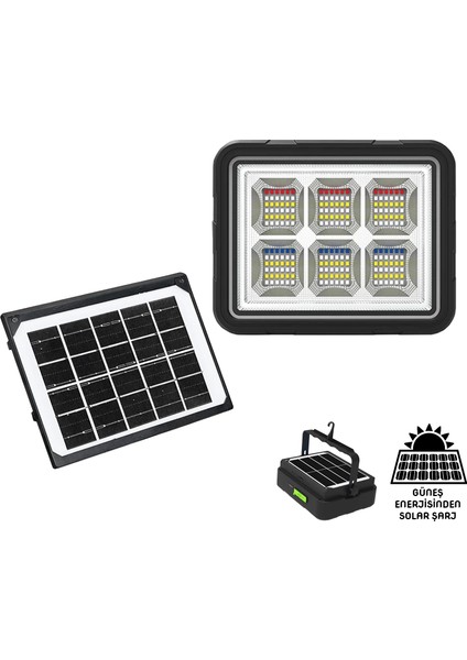 Wison 150W Güneş Enerjili Solar Kamp Feneriprojektör (WS-5570)