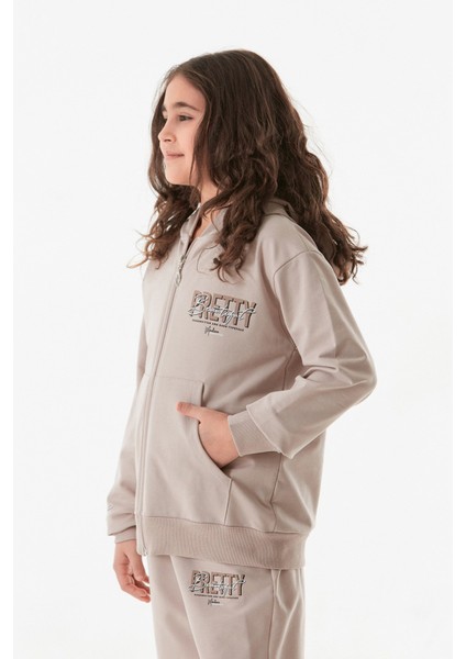 Yazı Baskılı Jogger Kız Çocuk Eşofman Takımı fiyatları