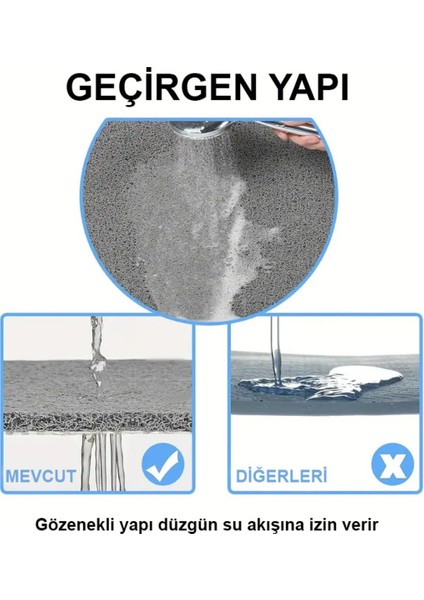 Kıvırcık Banyo Paspası 50 x 50 cm | Duşa Kabin Için Kaymaz ve Su Emici Islak Zemin Kıvırcık Paspası indirimleri