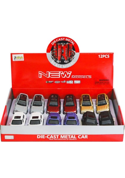 02062-FY6258-12D Çek Bırak Metal Araba modelleri