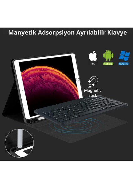 iPad Pro 2022 12.9 Inç Uyumlu Klavyeli Tablet Kılıf fiyatları