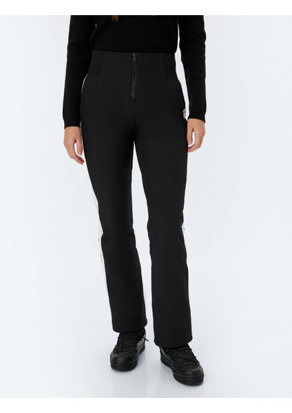 Içi Polarlı Su Geçirmez Yüksek Bel Kayak Pantolonu modelleri