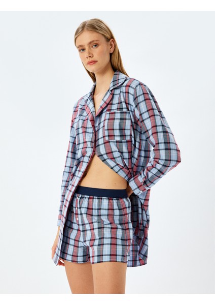 Ekose Desenli Pamuklu Boxer Şort Pijama Altı fiyatları