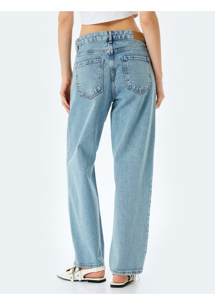 Straight Fit Normal Bel Cepli Kot Pantolon - Straight Jeans fırsatları
