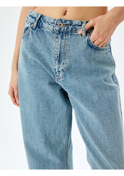 Straight Fit Normal Bel Cepli Kot Pantolon - Straight Jeans indirimleri