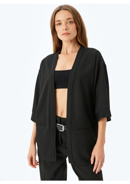 Kalça Boy 3/4 Kollu Kimono modelleri