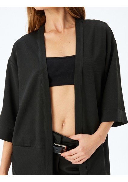 Kalça Boy 3/4 Kollu Kimono indirimleri