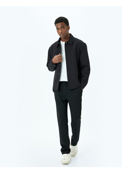Slim Fit Normal Bel Viskon Karışımlı Chino Pantolon fiyatları