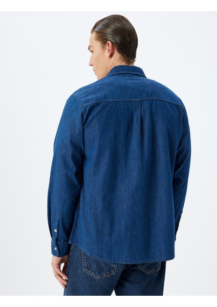 Kot Gömlek Ceket Oversize Uzun Kollu Pamuklu