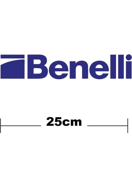 Benelli Logo Yazı Sticker Etiket Tek Renk