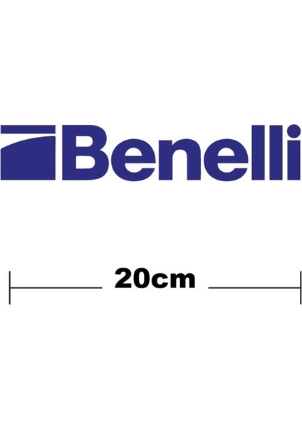 Benelli Logo Yazı Sticker Etiket Tek Renk