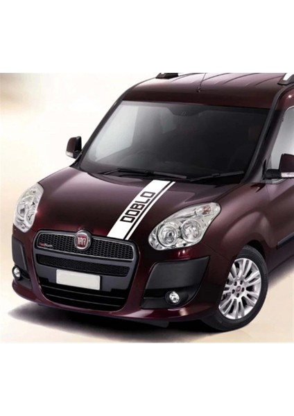 Fiat Doblo Ön Kaput Şerit Sticker Etiket Modeli