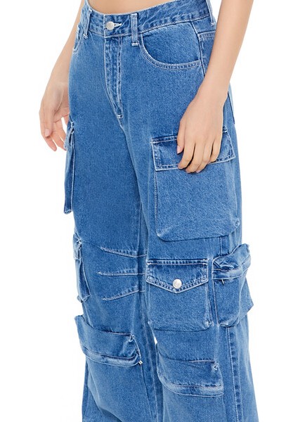 F21 Baggy Kargo Jean Pantolon