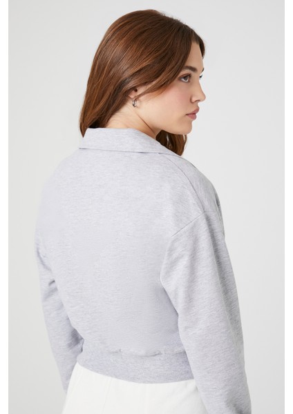 F21 Fermuarlı Sweatshirt