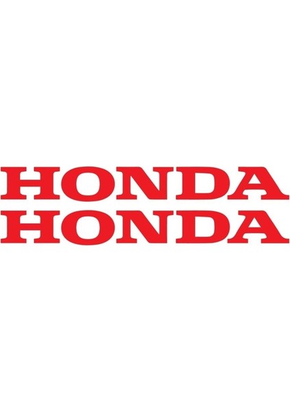 27 cm Honda Yazılı Mini Sticker Etiket Modeli