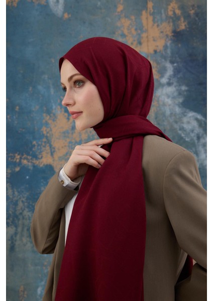 Kare Desen Pamuk Jakar Şal Bordo 8012-02 modelleri