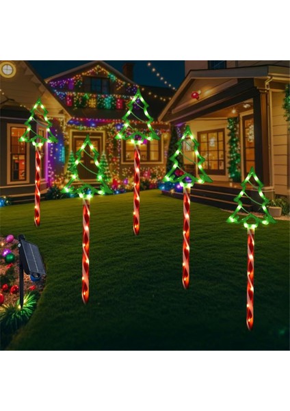 5 Adet LED Güneş Topraklama Fiş Noel Ağacı Işıkları Bahçe Işıkları Açık Su Geçirmez Bahçe Çim Dekorasyon Noel Işıkları (Yurt Dışından) fırsatları