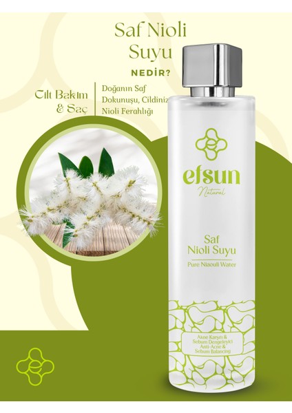 Nioli Suyu Sebum Dengeleyici Akne Karşıtı Tonik %100 Doğal ve Saf 100 ml