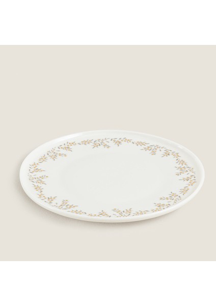 Fiona Christmas Pasta Tabağı Beyaz-Gold fiyatları