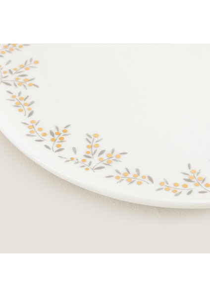 Fiona Christmas Pasta Tabağı Beyaz-Gold modelleri