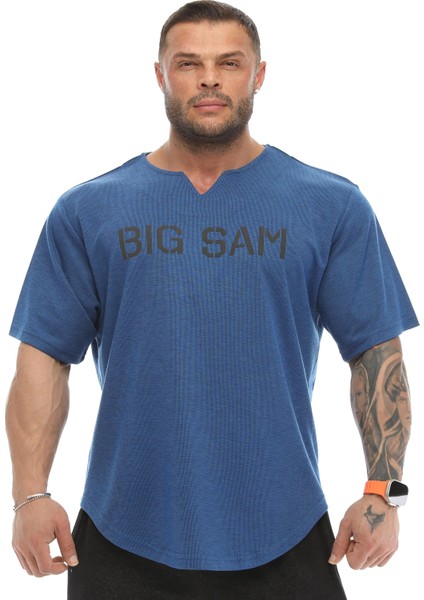 Oversize Bodybuilding Rag Top T-Shirt Big Sam 3332