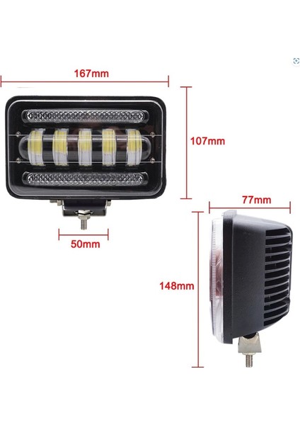 15 LED 30W Off Road Gündüz Farı Sis Lambası Projektör