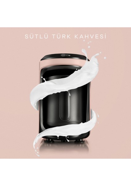 Hatır Hüps Sütlü Türk Kahve Makinesi Pearly Pink