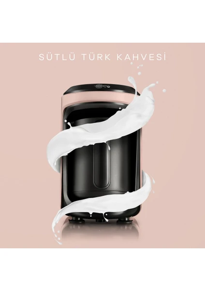 Hatır Hüps Sütlü Türk Kahve Makinesi Pearly Pink