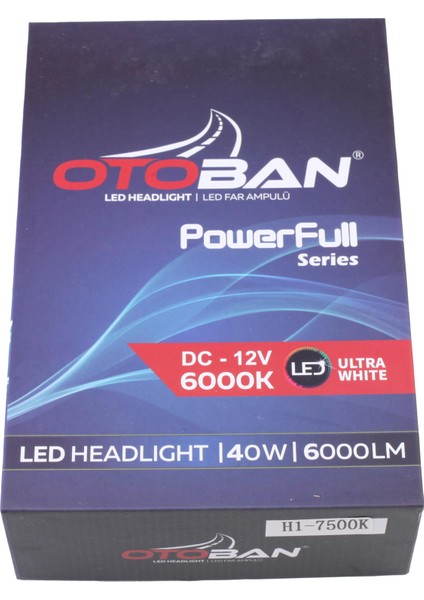 LED H1 Power Ful 25W 7500 K