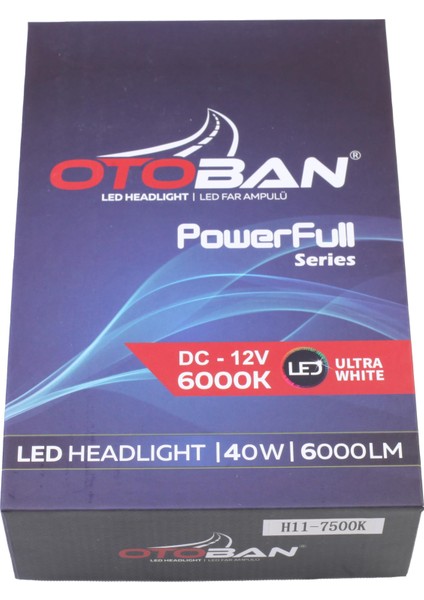 LED H11 Power Ful 25W 7500 K