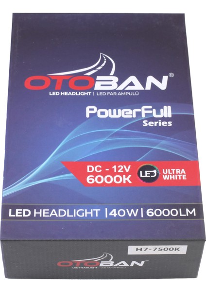 LED H7 Power Ful 25W 7500 K