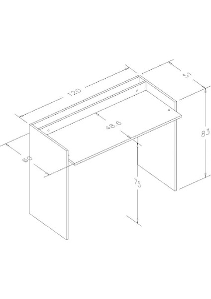 Willhome Kitaplıklı Çalışma Masası 120 cm fiyatları
