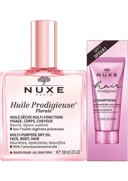 Huile Prodigieuse Floral Çok Amaçlı Kuru Yağ 100 ml - Şampuan Hediye