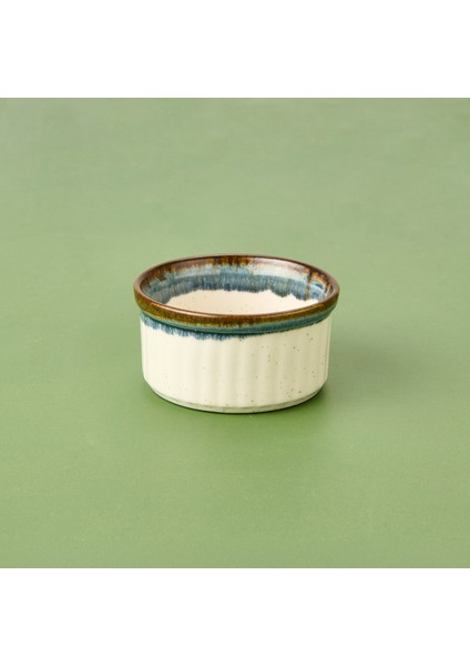Ipek Porselen Sufle Kabı - Mavi - 9 cm