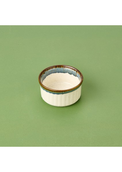 Ipek Porselen Sufle Kabı - Mavi - 9 cm