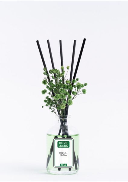 Paçuli Bambu Çubuklu Oda Kokusu Bambu Kokusu Paçuli Reed Diffuser 50 ml