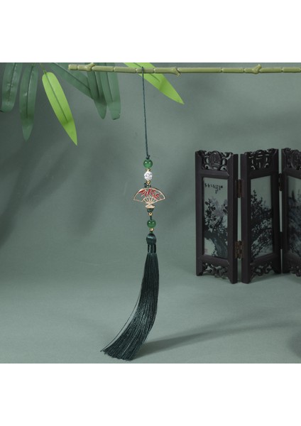 Rhinestone Altın Yelpaze Püskül Püskül Kolye Uzun Yumuşak Düz Püskül Giyim Kolye Araba Asılı Püskül Süsleme (Yurt Dışından) indirimleri