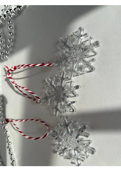 Kar Tanesi Formunda Epoksi Yılbaşı Ağacı Süsü fiyatları