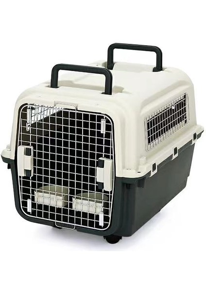 L&h Wheeled And Coupling Dog Carriage Cage 100X66X80 cm (Yurt Dışından)