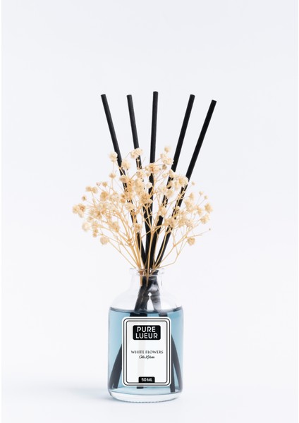 White Flowers Çubuklu Oda Kokusu Bambu Kokusu White Flowers Reed Diffuser 50 ml