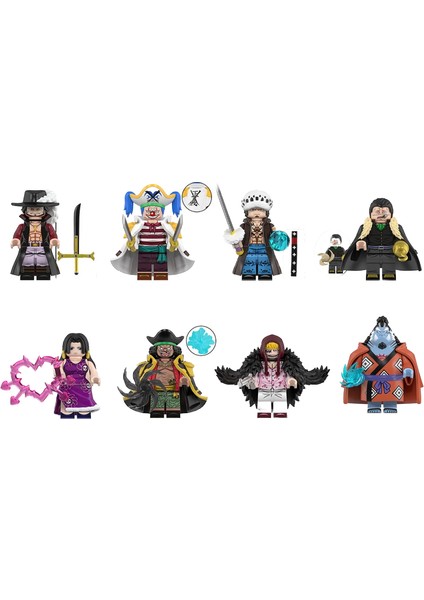 Montaj Oyuncakları, Yapı Taşları, Oyuncak Pelletleri, 8 Minifigür Oyuncağı (Yurt Dışından)