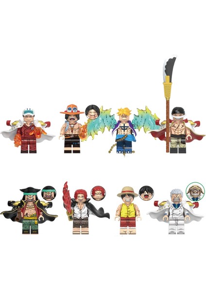 Montaj Oyuncakları, Yapı Taşları, Oyuncak Pelletleri, 8 Minifigür Oyuncağı (Yurt Dışından)