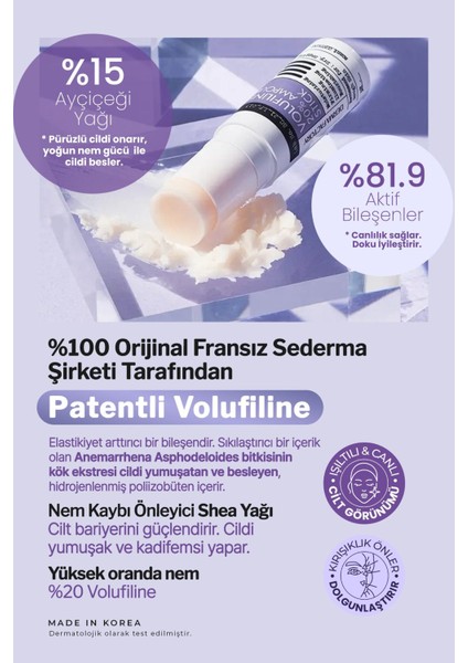 %20 Volufilin Içeren Dolgunlaştırıcı, Anti Aging Stick Derma Factory Volufiline Ampoule Stick