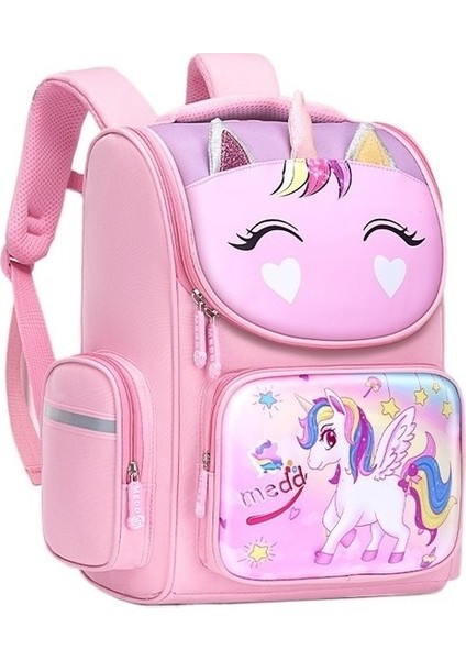 Unicorn Okul Çantası Ilkokul Öğrencileri Bir, Iki, Üç Ila Altıncı Sınıf Çocukları ve 6-12 Yaş Arası Kız Çocukları, Omurga ve Omuzlardaki Yükü Azaltmak Için (Yurt Dışından)