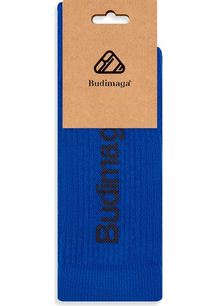 Erkek Mavi Antrenman Fitness Tenis Spor Çorap