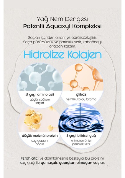 Cp-1 Kuru ve Hasarlı Saçlar Için Yoğun Nemlendirici Saç Bakım Yağı Aquaxyl Complex Hair Oil 100 ml modelleri